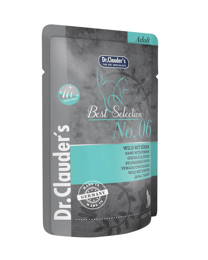 Dr. Clauder´s N°6 Best Selection Game With Pumpkin Gatos 85 Gr