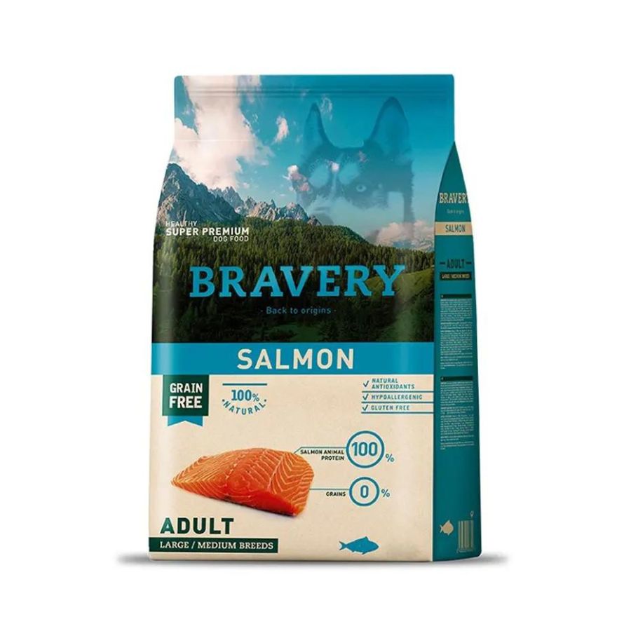Bravery Salmon Adult Large/Medium Breeds 4 Kg
