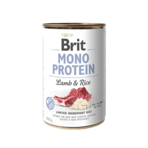 Brit Mono Protein Lamb & Rice (Cordero & Arroz) Lata 400 Gr