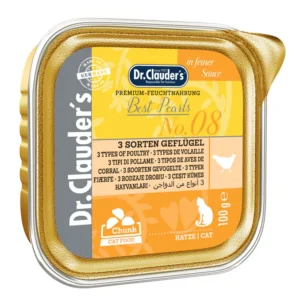 Dr. Clauder´s N°8 Best Pearls 3 Varieties Poultry Gatos 100 Gr
