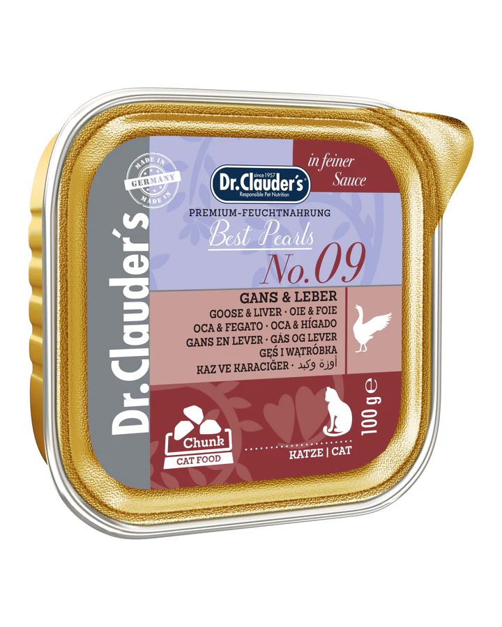 Dr. Caluder´s N°8 Best Pearls Goose & Liver In Sauce Gatos 100 Gr