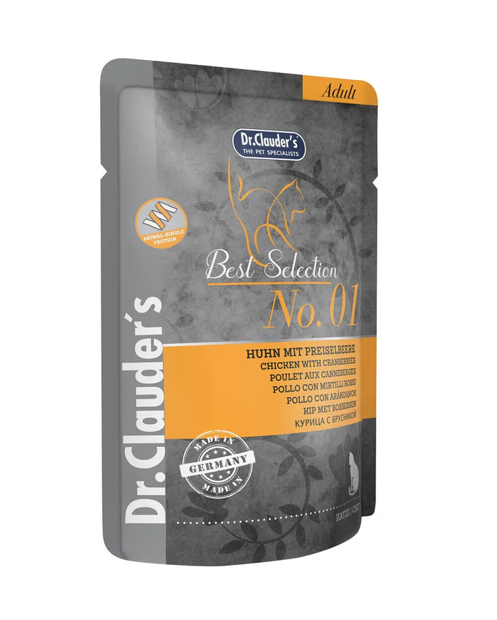 Dr. Clauder´s Best Selection N°1 Chicken With Cramberries Gatos 85 Gr