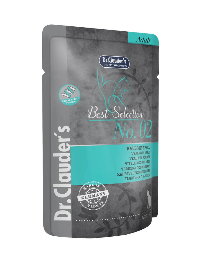 Dr. Clauder´s Best Selection Veal With Apple Gatos 85 Gr