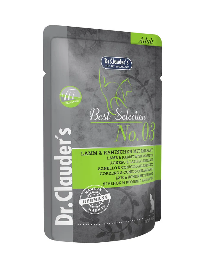 Dr. Caluder´s Best Selection Lamb & Rabbit With Amaranth Gatos 85 Gr
