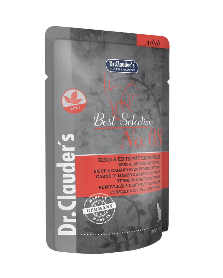 Dr. Caluder´s N°8 Best Selection Beef & Duck With Potato Gatos 85 Gr