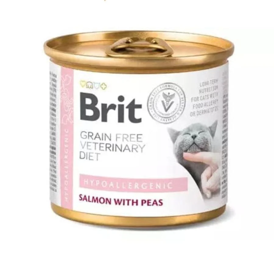 Brit Grain Free VD Hypoallergenic Cat Lata 200 Gr