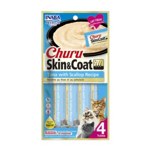Churu Cat Skin & Coat Atún con Ostión x 4