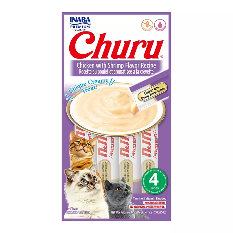 Churu Cat Chicken/Shrimp x4