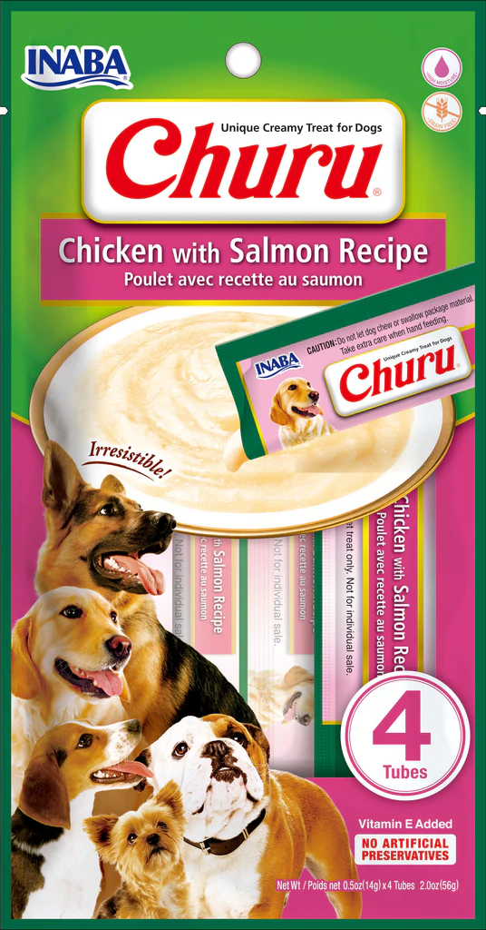 Churu Dog Chicken/Salmon x 4